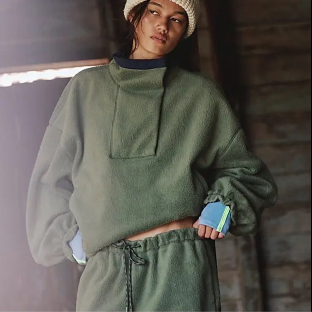 NWT Free People Movement Roll Call Set Fleece Terrain Combo Color Size X-Small - Picture 2 of 16
